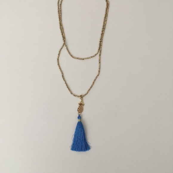 Lilly Pulitzer Blue Removable Tassel - Picture 4 of 4
